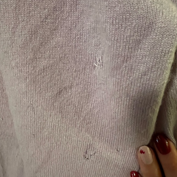 Valerie Stevens Two Ply 100% lilac Cashmere Size S - Picture 6 of 6